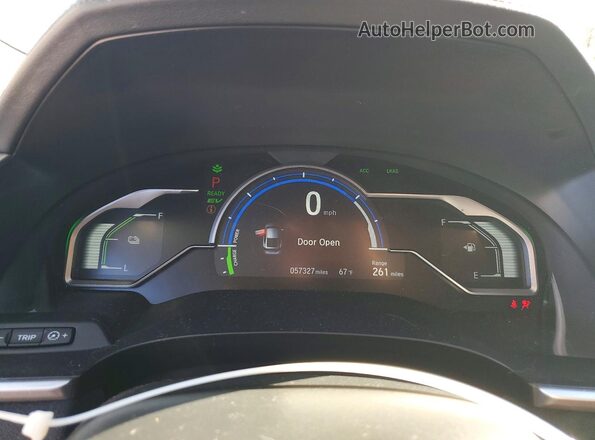 JHMZC5F36JC004453 2018 HONDA CLARITY Silver ხელსაწყოთა პანელის ხედი