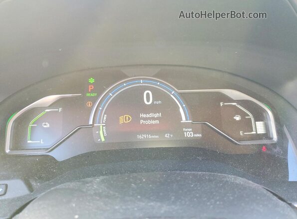 JHMZC5F36JC007823 2018 HONDA CLARITY Бордовый Вид щитка приборов