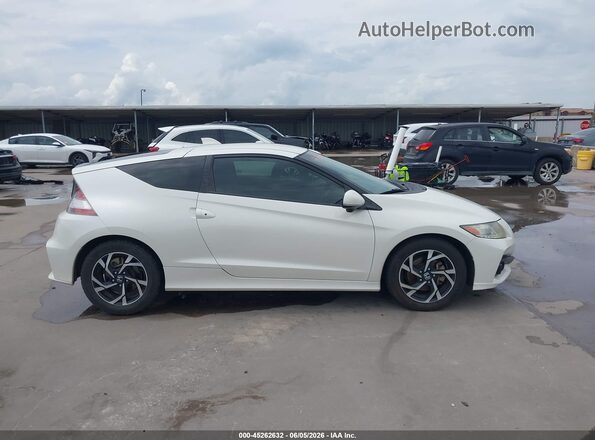 JHMZF1D67GS000441 2016 HONDA CR-Z White Вид задньої частини салону