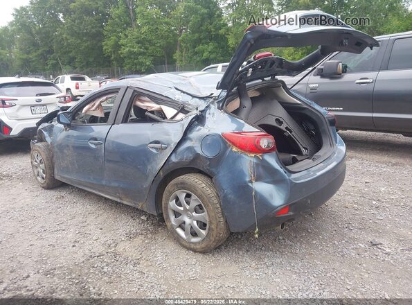 JM1BM1J74G1325575 2016 MAZDA 3 Blue Trasero izquierdo