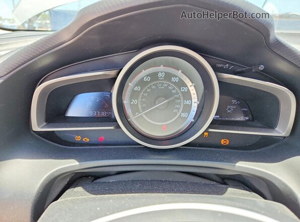 JM1BM1K7XG1341049 2016 MAZDA 3 Серебряный Вид щитка приборов