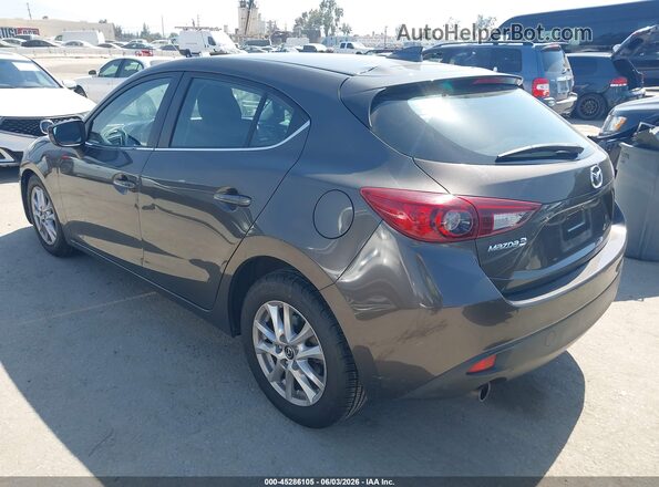 JM1BM1M73G1280835 2016 MAZDA 3 Gray Задня ліва чверть