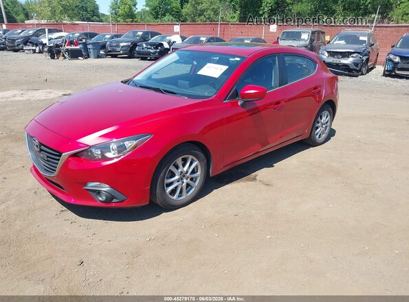 JM1BM1M75G1346785 2016 MAZDA 3 Red Vista tres cuartos delantera izquierda