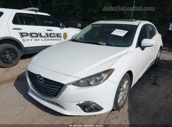 JM1BM1M78G1306152 2016 MAZDA 3 White Front left