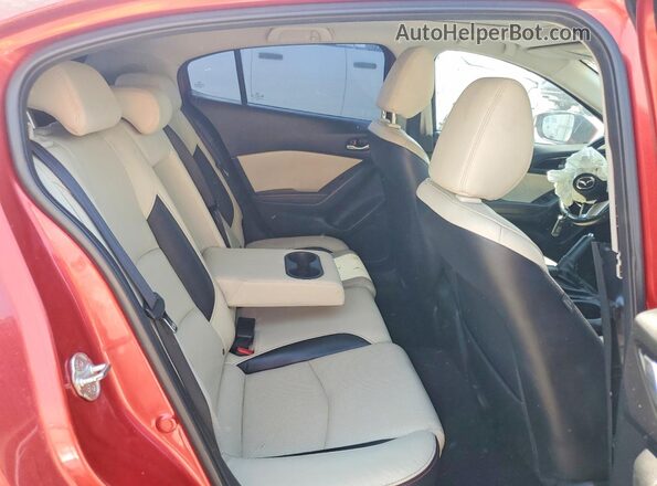 JM1BM1N3XG1276535 2016 MAZDA 3 Maroon Widok tylnych siedzeń
