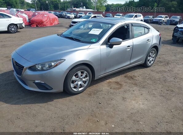 JM1BM1T71G1283363 2016 MAZDA 3 Silver Front left