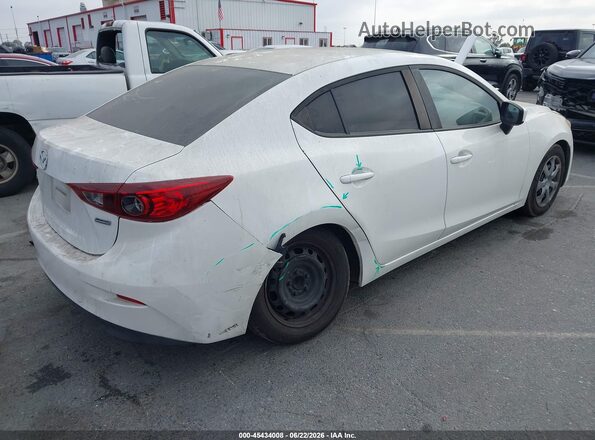 JM1BM1T76G1290051 2016 MAZDA 3 White Tył prawy