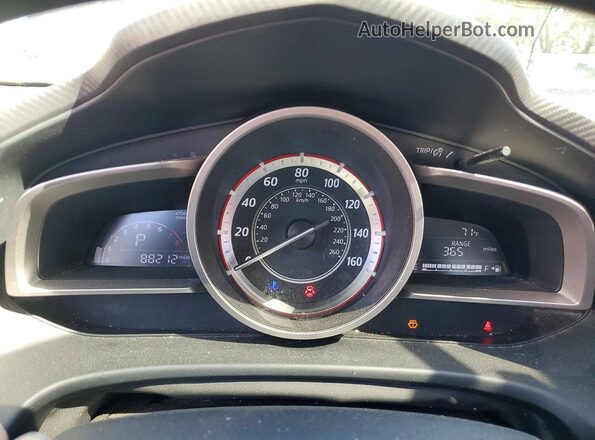 JM1BM1U74G1291536 2016 MAZDA 3 Silver Instrument cluster view