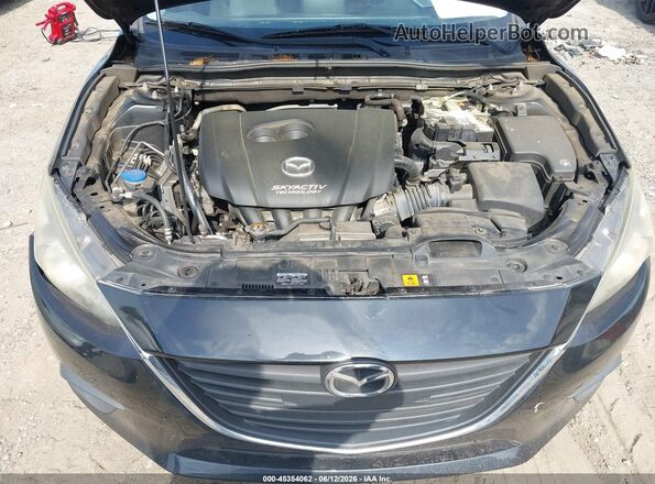 JM1BM1U74G1313552 2016 MAZDA 3 Black Հետևի տեսք