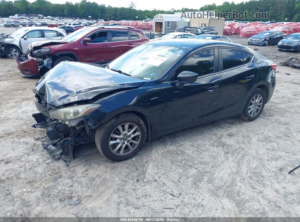 JM1BM1V78G1305503 2016 MAZDA 3 Black Передня ліва чверть
