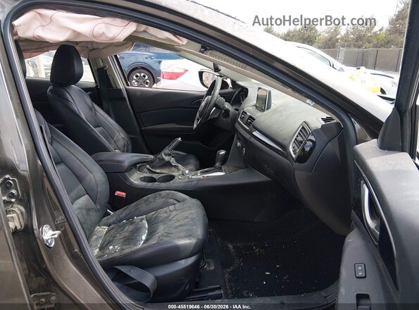 JM1BM1X77G1283071 2016 MAZDA 3 Brown Widok wnętrza z przodu