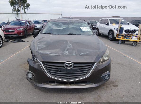 JM1BM1X77G1283071 2016 MAZDA 3 Brown Widok wnętrza z tyłu
