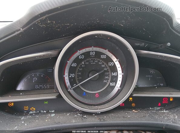 JM1BM1X77G1283071 2016 MAZDA 3 Brown Widok tylnych siedzeń