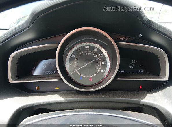 JM1BM1X77G1328087 2016 MAZDA 3 Blue Widok tylnych siedzeń