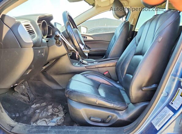 JM1BN1L79H1128946 2017 MAZDA 3 Blue Вид салону спереду