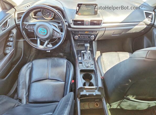 JM1BN1L79H1128946 2017 MAZDA 3 Blue Вид панелі приладів