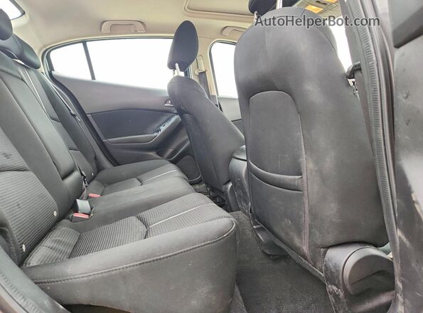 JM1BN1V73J1159337 2018 MAZDA 3 Gray უკანა სავარძლების ხედი