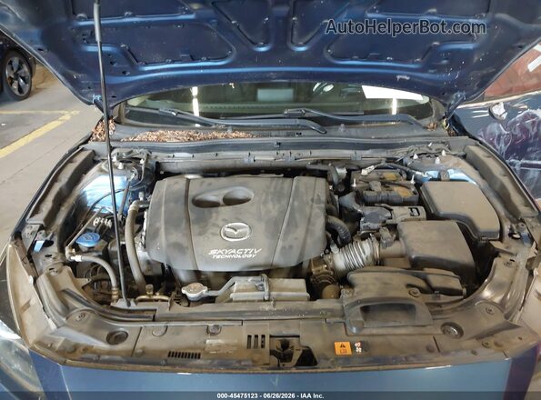 JM1BN1W38H1136660 2017 MAZDA 3 Синий Вид сзади