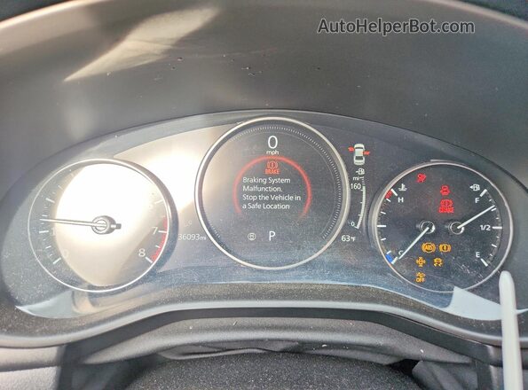 JM1BPAAL5N1507528 2022 MAZDA 3 White Вид щитка приладів