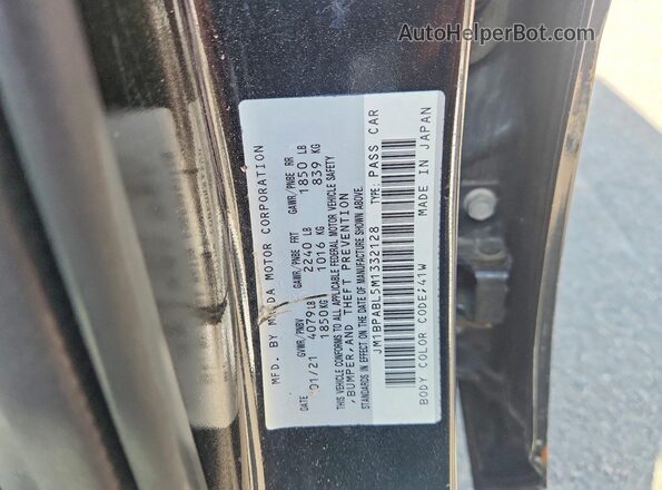 JM1BPABL5M1332128 2021 MAZDA 3 Черный 
