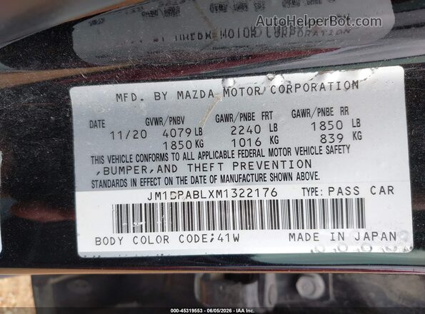 JM1BPABLXM1322176 2021 MAZDA 3 Черный Вид подкапотного пространства