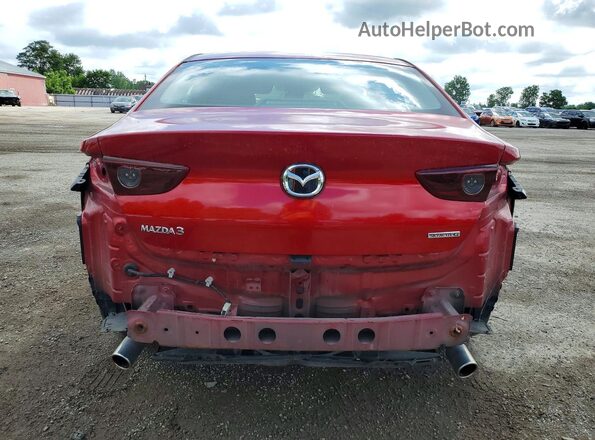JM1BPAC77K1128574 2019 MAZDA 3 Red Հետևի տեսք