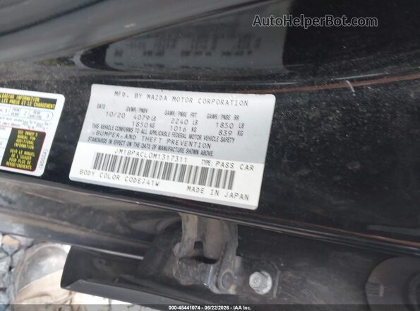 JM1BPACL0M1317311 2021 MAZDA 3 Black Widok komory silnika