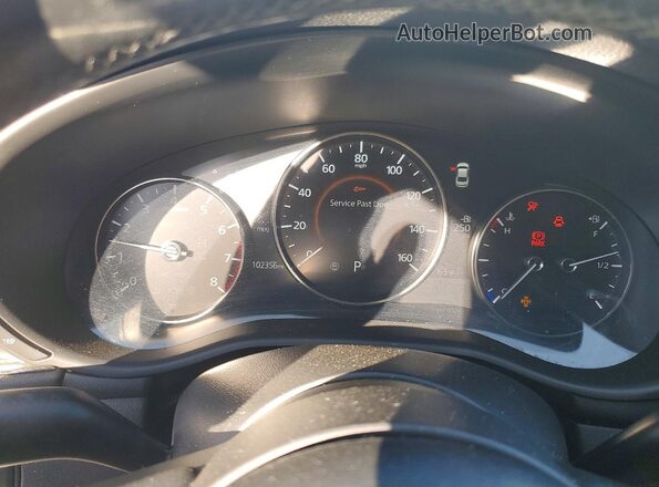 JM1BPACL4K1114001 2019 MAZDA 3 White Vista del cuadro de instrumentos