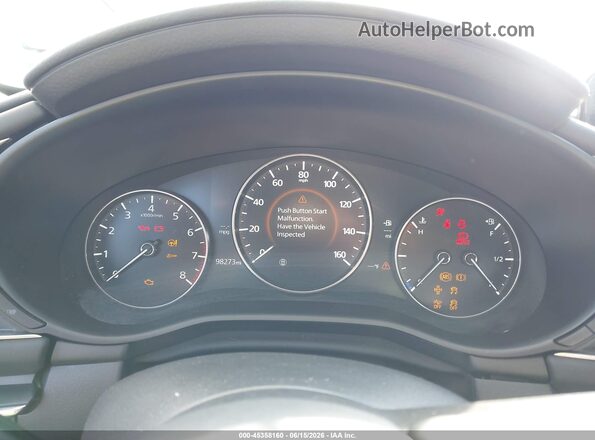 JM1BPADL0K1122823 2019 MAZDA 3 White Widok tylnych siedzeń
