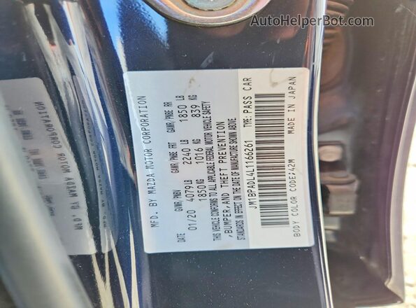 JM1BPADL4L1166261 2020 MAZDA 3 Blue 