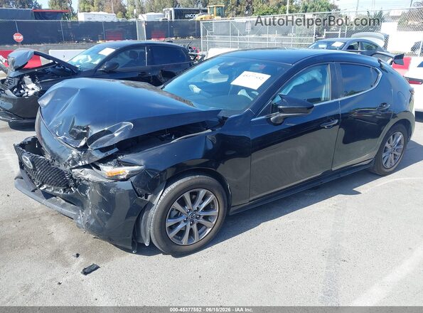 JM1BPAJL2M1310993 2021 MAZDA 3 Black წინა მარცხენა ხედი სამი მეოთხედიდან