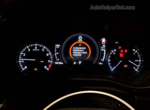 JM1BPAK71M1303812 2021 MAZDA 3 Черный Вид щитка приборов