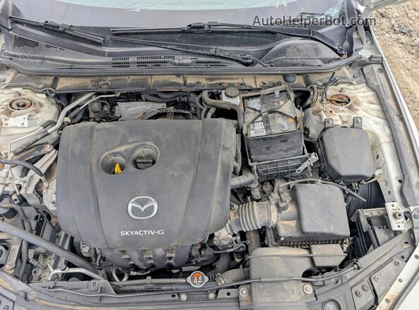JM1BPAK73M1312267 2021 MAZDA 3 White უკანა სალონის ხედი