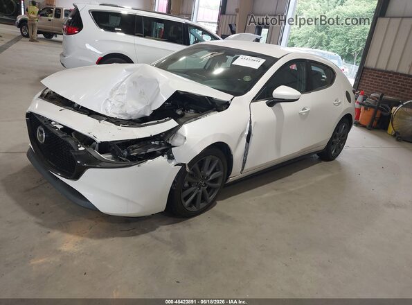 JM1BPAKL7M1322684 2021 MAZDA 3 White Առջևի ձախ երեք քառորդ տեսարան