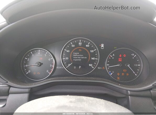 JM1BPAKLXM1332349 2021 MAZDA 3 Gray უკანა სავარძლების ხედი