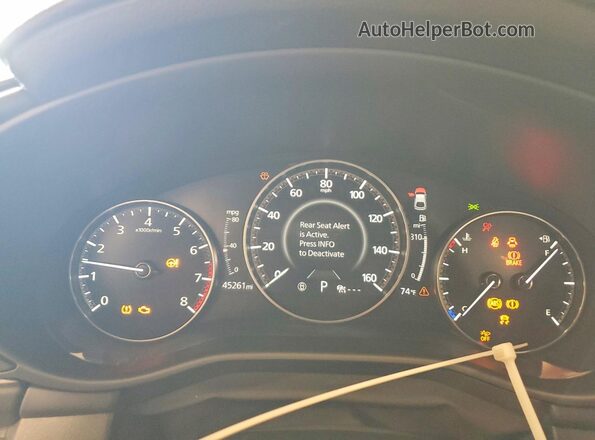 JM1BPAKM5R1712943 2024 MAZDA 3 Black Widok zestawu wskaźników