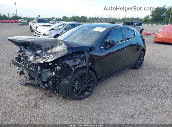 JM1BPALM3R1711725 2024 MAZDA 3 Black წინა მარცხენა ხედი სამი მეოთხედიდან