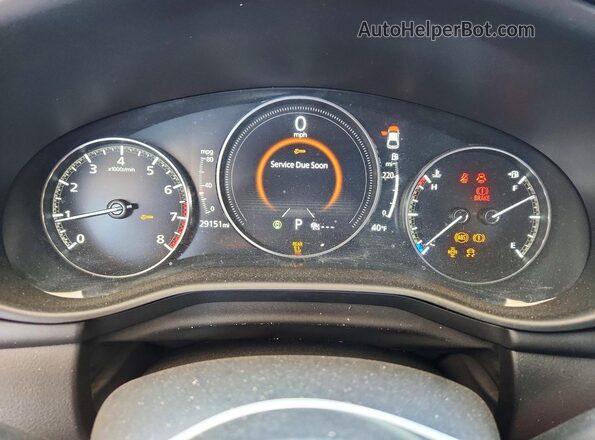 JM1BPALM4R1713001 2024 MAZDA 3 Black Вид щитка приладів