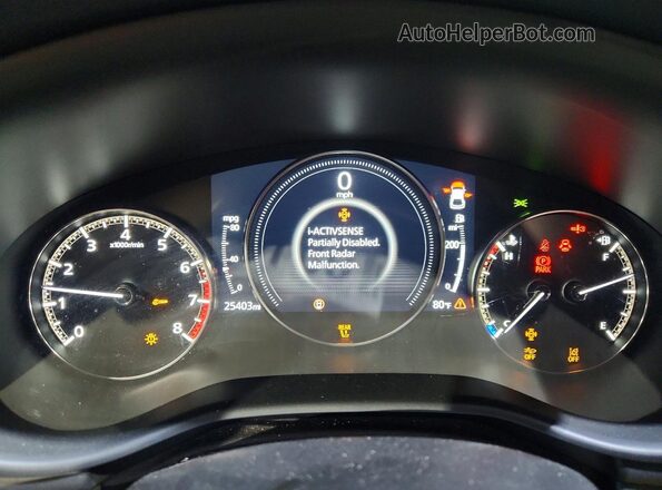 JM1BPAMM0R1652132 2024 MAZDA 3 Black Widok zestawu wskaźników
