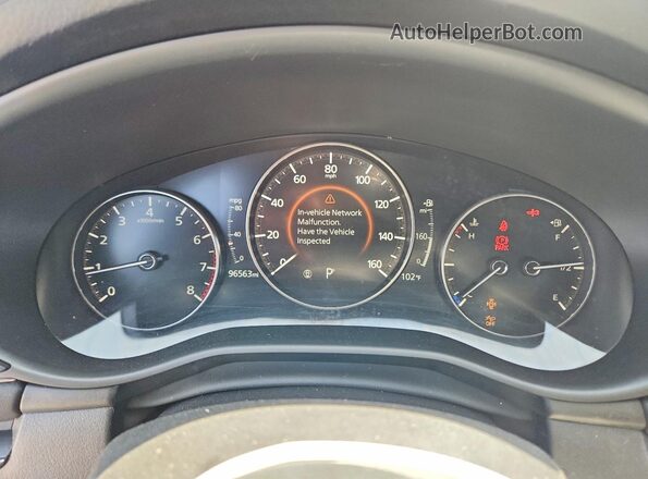 JM1BPAMM7K1137716 2019 MAZDA 3 Gray ხელსაწყოთა პანელის ხედი