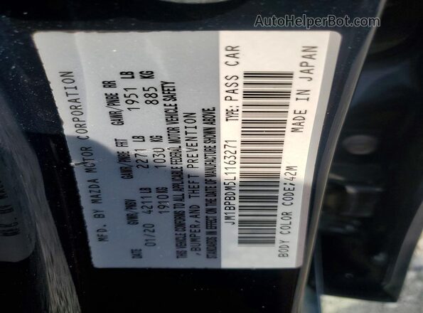JM1BPBDM5L1163271 2020 MAZDA 3 Blue 