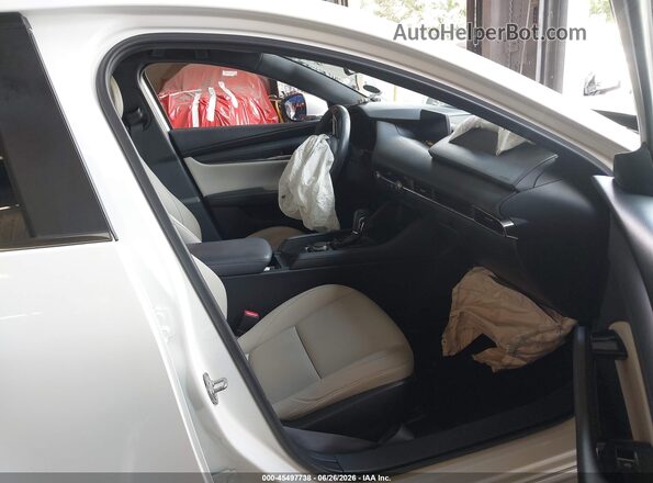 JM1BPBJM1K1129816 2019 MAZDA 3 White Widok wnętrza z przodu
