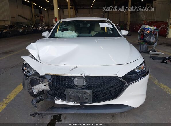 JM1BPBJM1K1129816 2019 MAZDA 3 White Widok wnętrza z tyłu