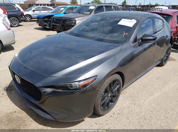 JM1BPBJY6M1339849 2021 MAZDA 3 Black Առջևի ձախ երեք քառորդ տեսարան