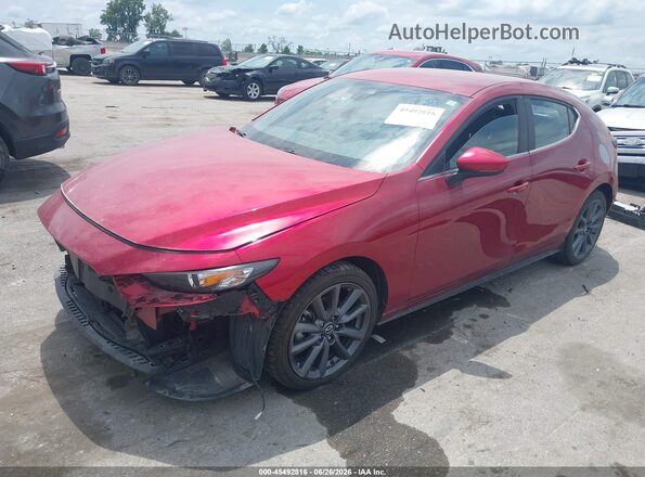 JM1BPBKL5M1338548 2021 MAZDA 3 Red Առջևի ձախ երեք քառորդ տեսարան