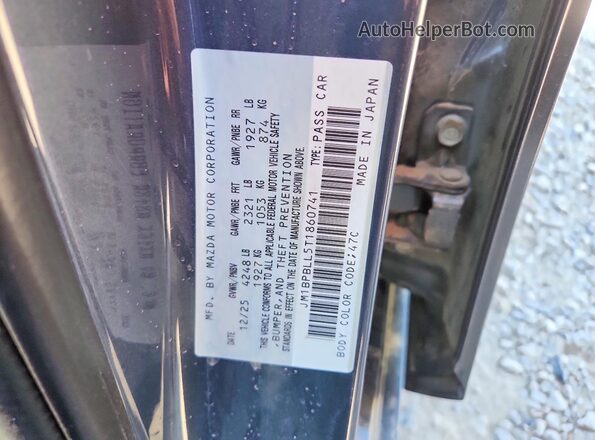 JM1BPBLL5T1860741 2026 MAZDA 3 Gray Widok naklejki z numerem VIN