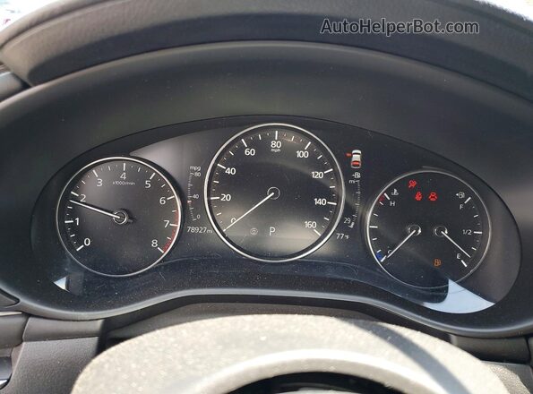 JM1BPBLM1L1159638 2020 MAZDA 3 Black Widok tylnych siedzeń