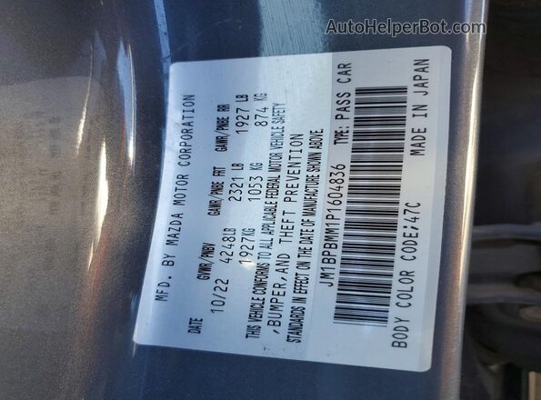 JM1BPBMM1P1604836 2023 MAZDA 3 Charcoal Engine compartment view