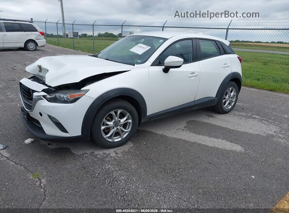 JM1DKBB74G0123909 2016 MAZDA CX-3 White Front left