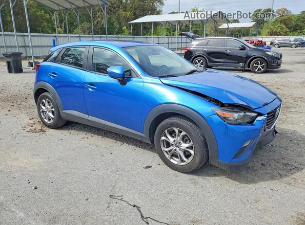 JM1DKBC76G0107886 2016 MAZDA CX-3 Blue Передня права чверть